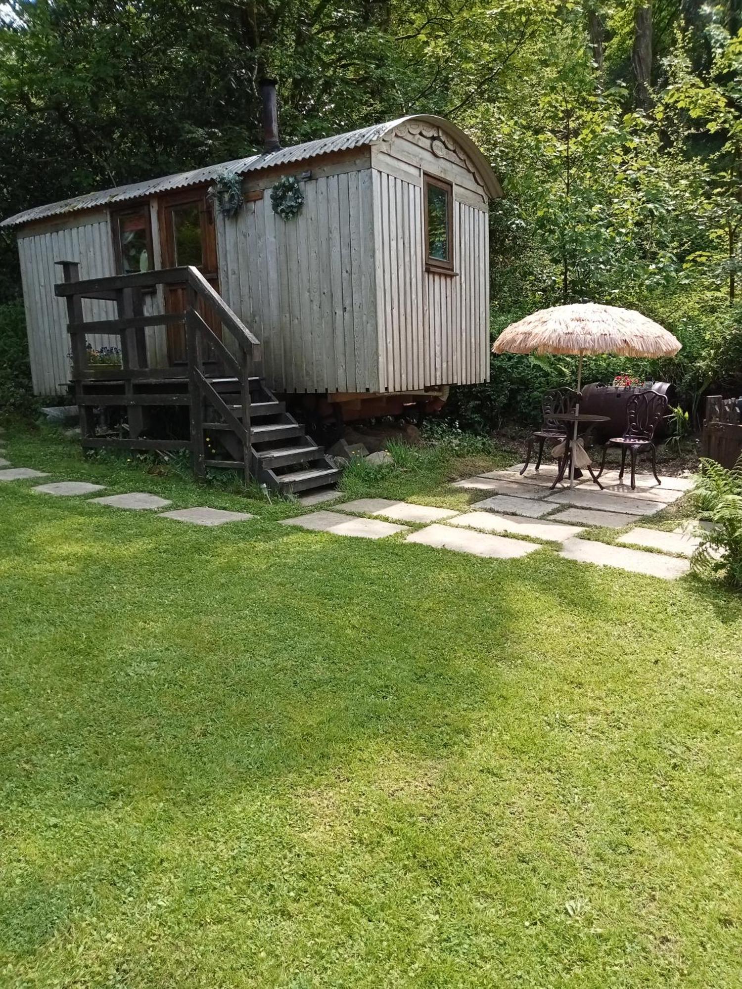 'Morris' The Shepherd'S Hut And Woodland Hot Tub Experience Кармартен Экстерьер фото